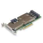 HBA-адаптер 9305-24i SGL (05-25699-00 / 03-25699-02007) PCIe 3.0 x8 LP, SAS/SATA 12G HBA, 24port(6*int SFF8643), 3224 IOC