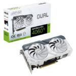 Видеокарта DUAL-RTX4060TI-O8G-WHITE /RTX4060TI,HDMI*1,DP*3,8G,D6