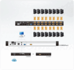 CL5800N-ATA-RG KVM консоль с 19-дюймовым ЖК-дисплеем и двухрельсовым механизмом для выдвижения экрана и клавиатуры. — изображение 4