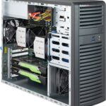 Корпус SuperMicro CSE-732D3-903B Mid-tower chassis support motherboard sizes E-ATX (12" x 13"), ATX (12" x 10") & Micro-ATX (9.6" x 9.6"), Front I/O Ports: 2x Audio (HD/AC97) & 2x USB 3.0,2x 5.25" External HDD Drive Bays & 4x 3.5" Internal HDD Drive Bays