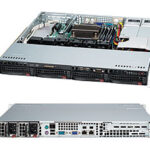 CSE-813MTQ-R400CB Black 1U SC813MTQ W/ Redundant 400W