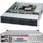 Корпус SuperMicro CSE-825TQC-R802LPB 2U SC825TQC 8 x 3.5" hot-swap SAS3/SATA LP Chassis w/ Red. 800W PWS