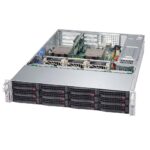 Корпус SuperMicro SuperMicro CSE-826BE1C-R920WB 2U, WIO, E-ATX, 920 Вт, 12x 3.5-inch SAS3/SATA3 HDD/SSD w/1 Expander, черный