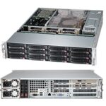 Корпус CSE-826BE1C4-R1K23LPB  2U, Black 12xHotSwap SAS/SATA, ATX 1200W HS 2U RM