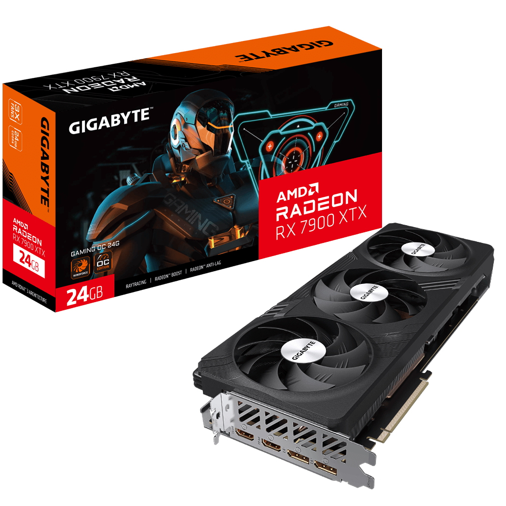gv-r79xtxgaming-oc-24gd Видеокарта RX7900XTX GAMING OC 24GB GDDR6 384-bit HDMIx2 DPx2 — изображение 1