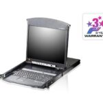 KL1508AiN-AXA-RG 8-и портовый Dual Rail ЖК IP KVM-переключатель (IP KVM switch) с подключением по кабелю Cat5