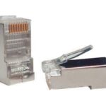 ЛЮ-КНР-45.Ф5e.10 Коннектор RJ-45, Кат.5e, 50µ, универсальный, экранированный, упаковка 100 шт.