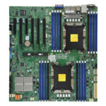 Материнcкая плата SuperMicro MBD-X11DPI-N-B E-ATX Up to 2TB 3DS ECC RDIMM 14 SATA3 4 USB 2.0 ports 5 USB 3.0 ports 1 VGA port, 2x1GbE (272242) (incl. 1x I/O Shield MCP-260-00042-0N, 2x CBL-0044L )