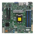 Материнская плата SuperMicro MBD-X11SCH-F-O MicroATX, LGA1151H4, C246, 4xDIMM (128GB) DDR4 ECC UDIMM, 2xGbe (i210), 8xSATA3, RAID 0,1,5,10, 2xM.2 PCIE, 1xPCIEx8 (in x16), 1x PCIEx8, IPMI