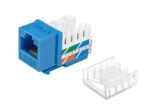 ЛЮ-МКС-6.9К25 Модуль коммутационный типа Keystone Кат.6, 90°, цвет синий