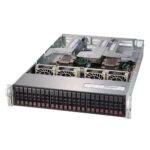 Платформа системного блока SuperMicro SYS-2029U-E1CR4-FT019 2U, 2xLGA3647 (up to 205W), iC621 (X121PU), 24xDDR4, up to 24x2.5 SAS/SATA (with expander), up to 4x2.5 NVME Gen3 (optional), 4x 1000GBase-T (i350), 1x PCIE x16, 5x PCIE x8 FP, 1x PCIE x8 LP, 1x PCIE x8 internal LP, 2x800W (439003)