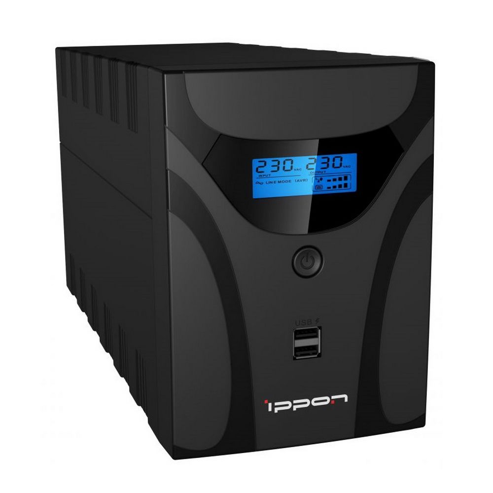 1005583 Источник бесперебойного питания IPPON ИБП Ippon Smart Power Pro II 1200 Line-Interactive 720W/1200VA (803621) — изображение 1