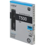 Твердотельный накопитель SSD Crucial M.2 2280 500GB Crucial T500 Client SSD CT500T500SSD8 PCIe Gen4x4 with NVMe, 7200/5700, TLC, 300TBW — изображение 2