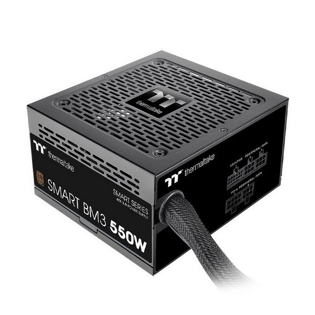 PS-SPD-0550MNFABE-3 Блок питания Thermaltake Smart BM3 0550 /Semi Modular/Non Light/Full Range/Analog/80 Plus Bronze/EU/JP Main CAP/All Flat Cables/Gen 5 — изображение 1