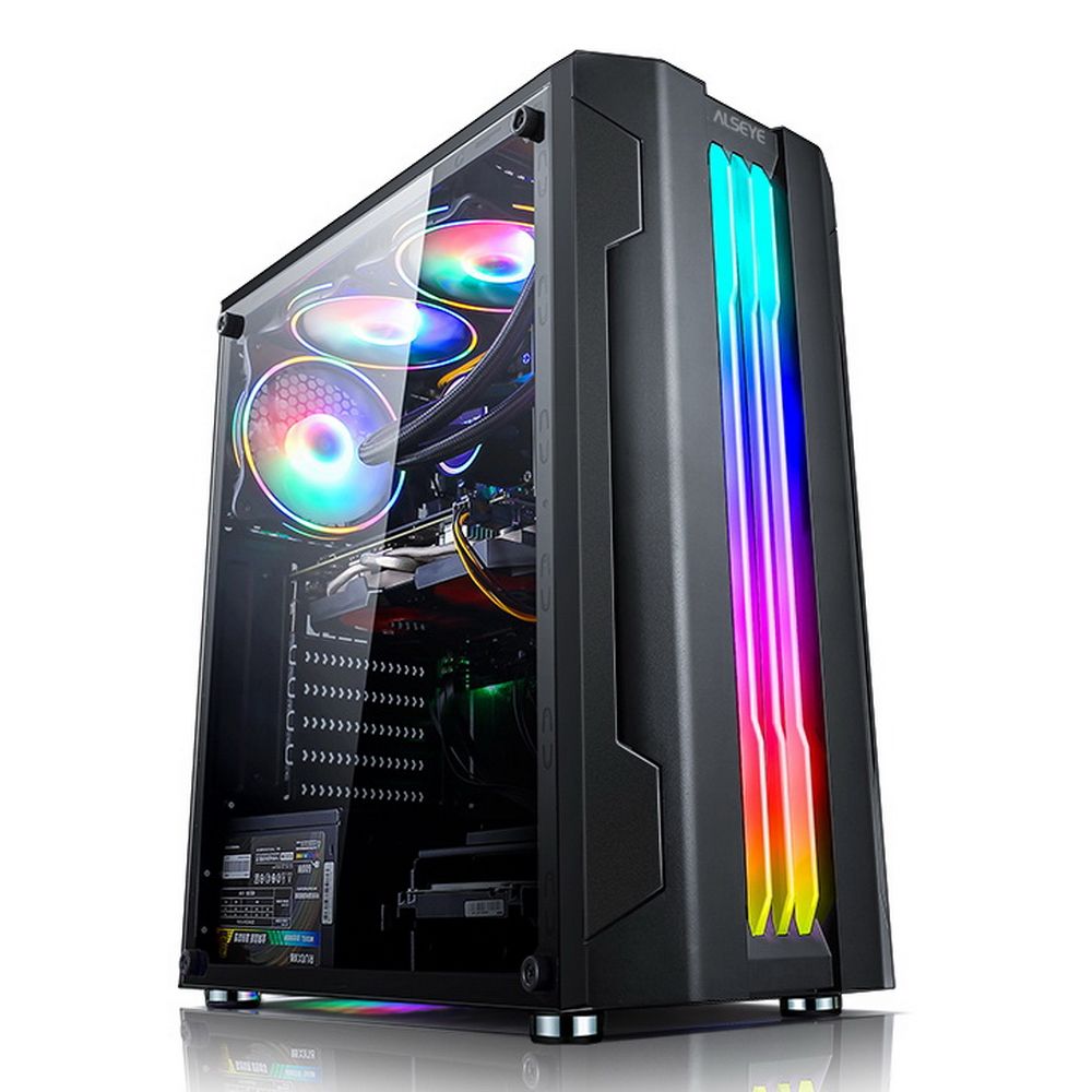 AS.07.0017 Корпус ALSEYE Корпус ALSEYE Auro 3.0-B Mini-ITX/Micro ATX/ATX, USB2.0*2+HD Audio+USB3.0*1, «H.D.D.(3.5»)*2pcs+S.S.D(2.5»)*2pcs, 354*185*413mm» — изображение 1