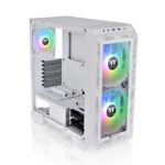 Корпус Thermaltake View 300 MX Snow CA-1P6-00M6WN-00 /White/Win/SPCC/Tempered Glass*1/Mesh & TG Front Panel/200mm ARGB CA-1P6-00M6WN-00 /White/Win/SPCC/Tempered Glass*1/Mesh & TG Front Panel/200mm ARGB PWM Fan*2/120mm ARGB PWM Fan*1 — изображение 2