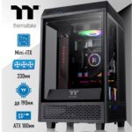 Корпус Thermaltake The Tower 100 CA-1R3-00S1WN-00 /Black/Win/SPCC/Tempered Glass*3 (525756) — изображение 2