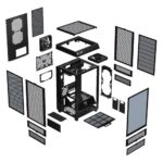 Корпус Thermaltake The Tower 200/Black/Win/SPCC/Tempered Glass*1/CT140 Fan*2/Color Box — изображение 6