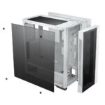 Корпус Deepcool MATREXX 55 V3 ADD-RGB WH 3F White, E-ATX, CPU Height 160mm, VGA max 370mm, USB 2.0 x 2, USB 3.0 x 1, Audio x 1, Mic x 1, int. 3.5"/2.5" x 2 , 2.5" x 2+2, Ext. 5.25" x 0 — изображение 4