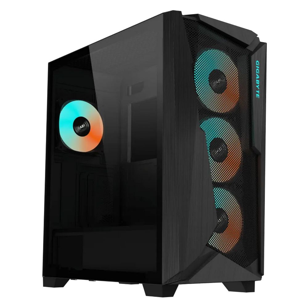 GB-C301G Корпус Gigabyte C301 Glass MidTower, ATX, USB-C x1, USB3.0 x2, Audio I/O, GPU:400mm, Black, TG — изображение 1