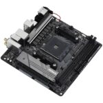 Материнская плата ASRock A520M-ITX/AC, Socket AM4, AMD A520, 2xDDR4-3200, HDMI+DP, 1xPCI-Ex16, 4xSATA3(RAID 0/1/10), 1xM.2, 8 Ch Audio, 1xGLan, WiFi, (2+2)xUSB2.0, (3+2)xUSB3.2, (1+0)xUSB3.2 Type-C™, 1xPS/2, Mini-ITX, RTL, {20} (932045) — изображение 3