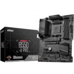 Материнская плата MSI B550-A PRO B550, AM4, 4*DDR4, 2*PCIEx16, 2*PCIEx1, 2*M.2, 2*TypeC, 1*USB3.2Gen2, 4*USB3.2Gen1, 8*USB2.0, 6*SATA3.0, 1G, DP, HDMI, ATX, RTL
