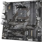 Материнская плата Gigabyte B550M DS3H, Socket AM4, AMD B550, 4xDDR4-3200, DVI-D+HDMI, 2xPCI-Ex16, 1xPCI-Ex1, 4xSATA3(RAID 0/1/10), 2xM.2, 8 Ch Audio, GLan, (4+2)xUSB2.0, (4+2)xUSB3.2, 1xPS/2, mATX, RTL {10} (809416) — изображение 4