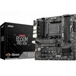 Материнская плата MSI B550M PRO-VDH B550, AM4, 4*DDR4, 1*PCIEx16, 2*PCIEx1, 2*M.2, 1*TypeC, , 6*USB3.2Gen1, 6*USB2.0, 4*SATA3.0, 1G, VGA, DP, HDMI, M-ATX, RTL