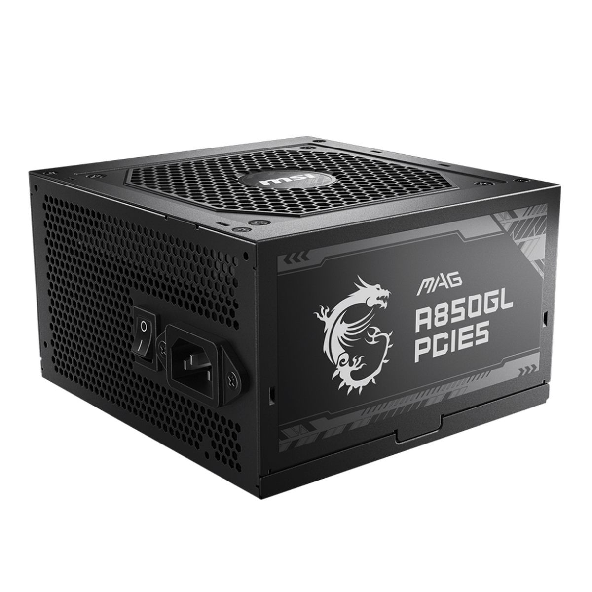 306-7ZP8A11-CE0 Блок питания MSI MAG A850GL PCIE5 , 850W, 80+ Gold, полностью модульный, ATX 3.0, PCIE5 — изображение 1