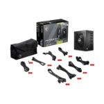 Блок питания ПК MSI MAG A750GL PCIE5 EU, 750W, Fully-Modular, 80 Plus Gold, Color Box, Pallet packing,7Y Warranty — изображение 2