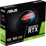Видеокарта ASUS RTX3050 BRK OC 6GB GDDR6 96bit DVI-D DP HDMI 2FAN LP RTL [RTX3050-O6G-LP-BRK] — изображение 2
