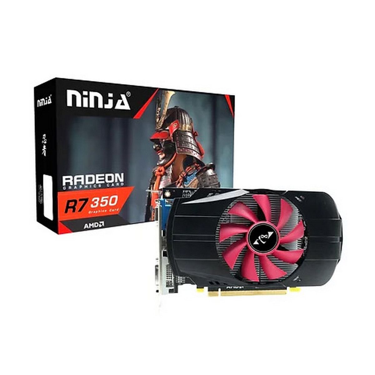AFR735E25F Видеокарта Ninja (Sinotex) R7 350 2GB GDDR5 128bit VGA DVI HDMI 1FAN RTL — изображение 1