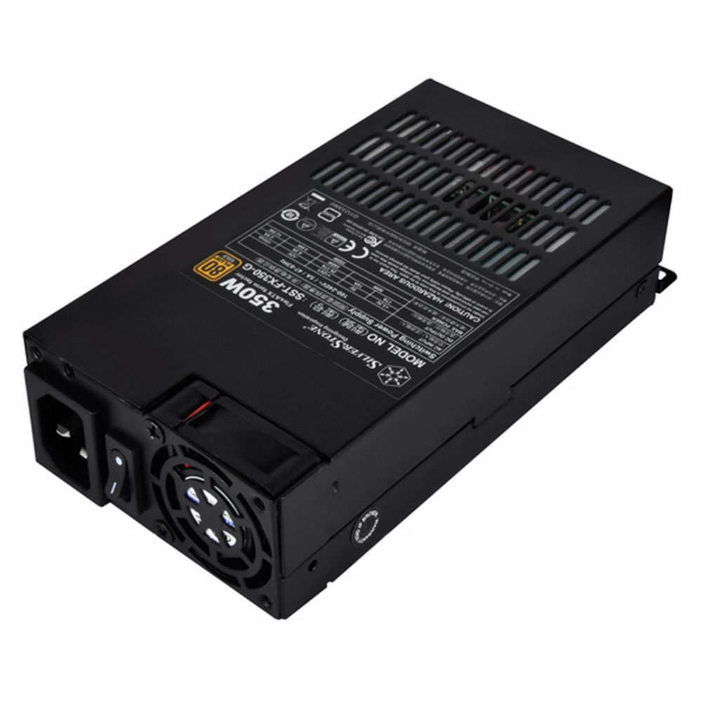 G540FX350G00220 Блок питания Silverstone SST-FX350-G Flex Series, 350W, 80 Plus Gold PC Power Supply, Low Noise 40mm fan (225912) — изображение 1