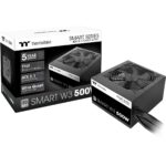 Блок питания ПК Thermaltake Smart W3 500 /Non Modular/Non Light/Full Range/Analog/80 Plus/EU/Non JP CAP/All Flat Cables/ATX 3.1 — изображение 3