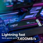 Твердотельный накопитель SSD Crucial T500 2TB PCIe Gen4 NVMe M.2 SSD with heatsink CT2000T500SSD5 — изображение 3