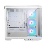 Корпус MSI MAG Pano M100R PZ White , Micro-ATX, 1xUSB 3.2 Gen 1, 1xUSB 3.2 Gen2 Type-C, 4x120mm ARGB Fan, ARGB+PWM Control Board, TG, WHITE — изображение 5