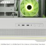 Корпус для ПК MSI MAG PANO 110R PZ WHITE, Global, 2xUSB 3.2 Gen 1, 1xUSB 3.2 Gen2 Type-C, 3x120mm ARGB Reverse Blade F — изображение 2