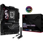 Материнская плата ASUS ROG MAXIMUS Z890 HERO LGA1851 ATX 4xDDR5 2xPCIEx16 PCIEx1 6xM.2 2xThunderbolt USB-C HDMI 2.5GLAN 5GLAN Wi-Fi 7 — изображение 2
