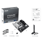 Материнская плата ASUS PRIME B860M-A WIFI LGA1851 mATX 4xDDR5 2xPCIEx16 PCIEx1 2xM.2 USB-C 2xDP HDMI 2.5GLAN Wi-Fi 6Е — изображение 2