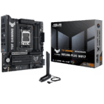Материнская плата ASUS TUF GAMING B850M-PLUS WIFI7 AM5 mATX 4xDDR5 PCIEx16 PCIEx1 3xM.2 USB-C DP HDMI 2.5GLAN WiFi 7