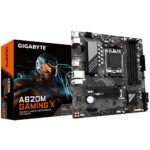 Материнская плата Gigabyte A620M GAMING X, Socket AM5, AMD A620, 4xDDR5-5200, HDMI+DP, 1xPCI-Ex16, 1xPCI-Ex1, 4xSATA3(RAID 0/1/10), 1xM.2, 8 Ch Audio, GLan, (2+2)xUSB2.0, (3+2)xUSB3.2, (1+1)xUSB3.2 Type-C™, 1xPS/2, mATX, RTL