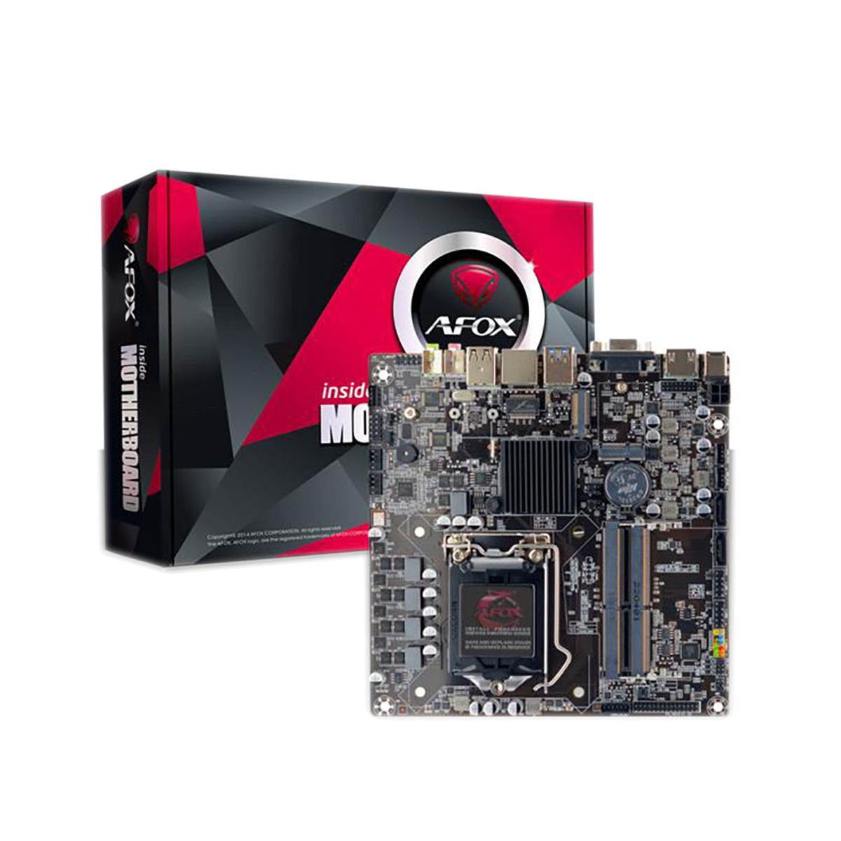 AFH510-MI-V2 Материнская плата Afox AFH510-MI-V2 LGA1200 mini-ITX 2xDDRL4 M.2 HDMI VGA — изображение 1