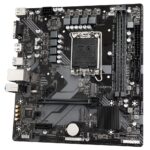 Материнская плата Gigabyte B760M H DDR4, Socket 1700, Intel®B760, 2xDDR4-3200, D-SUB+HDMI, 1xPCI-Ex16, 1xPCI-Ex1, 4xSATA3(RAID 0/1/5/10), 2xM.2, 8Ch Audio, 2,5GbLan, (2+4)xUSB2.0, (4+2)xUSB3.2, mATX, RTL — изображение 4