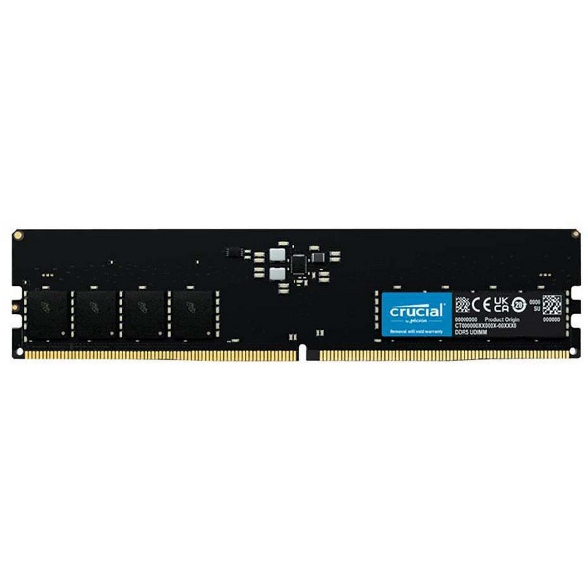 CT16G56C46U5 Модуль памяти Crucial 16GB DDR5 5600 UDIMM CT16G56C46U5 CL46, 1.1V — изображение 1