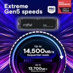 Твердотельный накопитель SSD Crucial T705 2TB PCIe Gen5 NVMe M.2 SSD CT2000T705SSD3 — изображение 7