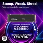 Твердотельный накопитель SSD Crucial T710 2TB PCIe Gen5 NVMe® 2280 M.2 SSD CT2000T710SSD8 — изображение 3