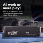Твердотельный накопитель SSD Crucial P310 4TB PCIe Gen4 NVMe 2280 M.2 SSD CT4000P310SSD8 — изображение 6