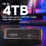 Твердотельный накопитель SSD Crucial T705 4TB PCIe Gen5 NVMe M.2 SSD CT4000T705SSD3 — изображение 4