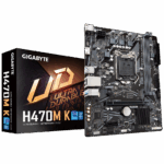 Материнская плата Gigabyte OEM H470M K, Socket 1200, Intel®H470, 2xDDR4-2333, HDMI, 1xPCI-Ex16, 1xPCI-Ex1, 2xSATA3, 1xM.2, 8 Ch Audio, GLan, (4+2)xUSB2.0, (2+2)xUSB3.2, mATX, RTL {} oem