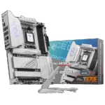 Материнская плата MSI MPG X870E EDGE TI WIFI X870E, AM5, 4*DDR5, 3*PCIEx16, 4*M.2, 3*TypeC, 5*USB3.2Gen2, 4*USB3.2Gen1, 4*USB2.0, 4*SATA3.0, 5G, 2*Type-C(DP), HDMI, ATX, RTL